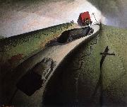 Grant Wood Death on the Ridge oil painting picture wholesale